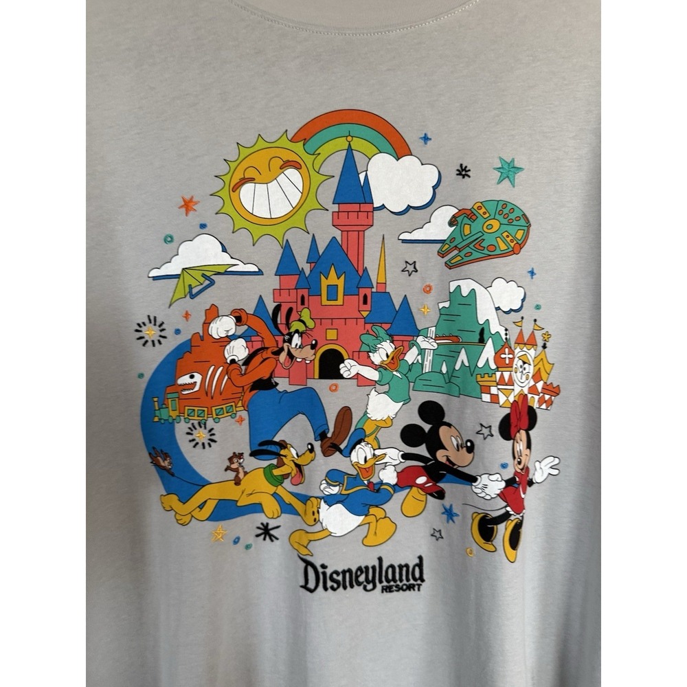 Walt Disney World Play In The Park Gray Adult T-Shirt Size 3XL New - Picture 2 of 3